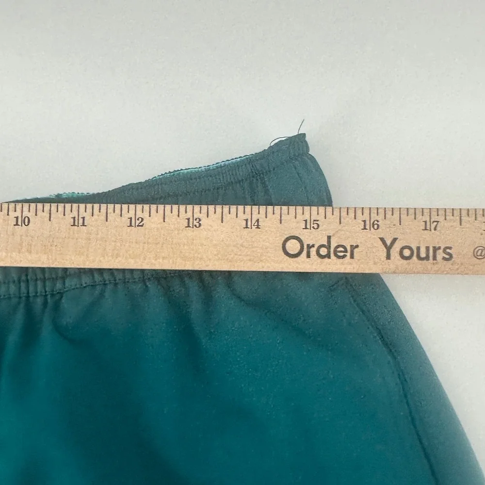 Robert Graham Swim Trunks Mens Medium Teal Green Floral Pocket Regular Fit New